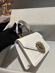 Dolce & Gabbana Devotion Envelope Top Handle Bag White 24CM - 3