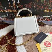 Dolce & Gabbana Small Devotion Envelope Top Handle Bag White 19x4.5x13cm - 6