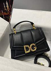 Dolce & Gabbana Amore Shoulder Bag In Black 27CM - 3