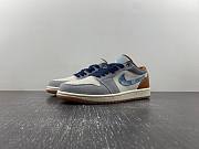 Air Jordan 1 Low SE Phantom Repaired Denim Swoosh  FZ5042-041 - 1