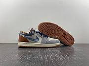 Air Jordan 1 Low SE Phantom Repaired Denim Swoosh  FZ5042-041 - 4