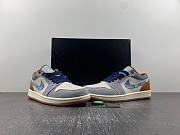 Air Jordan 1 Low SE Phantom Repaired Denim Swoosh  FZ5042-041 - 2