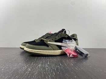 TRAVIS SCOTT X AIR JORDAN 1 LOW OG BLACK OLIVE DM7866-002