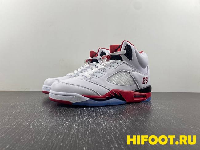 Jordan 5 Retro Fire Red Black Tongue 136027-120 - 1