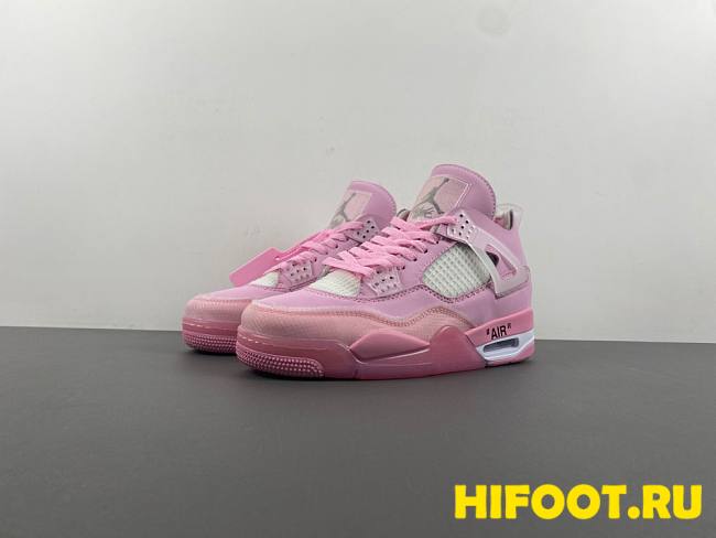 Air Jordan 4 off white pink 2024041601 - 1