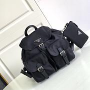 Prada Re-Nylon medium backpack- Black 32*30*15cm - 1