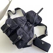 Prada Re-Nylon medium backpack- Black 32*30*15cm - 4