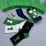 BV Uniform cotton stockings for men and women in a set of 5 colors - 1