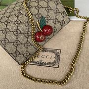 GUCCI GG SUPREME MINI BAG WITH CHERRIES 16.5CM - 2