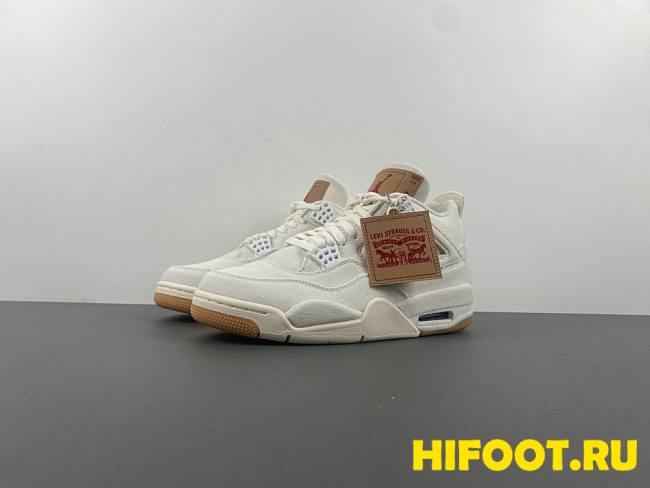 Jordan 4 Retro Levi's White  AO2571-100 - 1