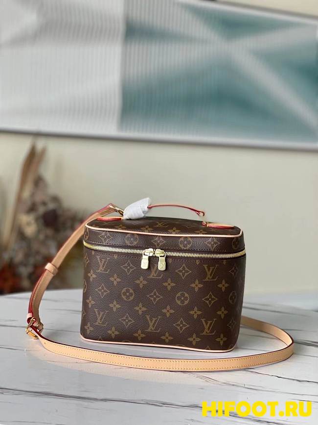 LV LOUIS VUITTON  Nice BB Vanity Cosmetic Bag M42265 24CM - 1