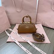 Miu Miu Leather top-handle bag 18CM 2024052301 - 2