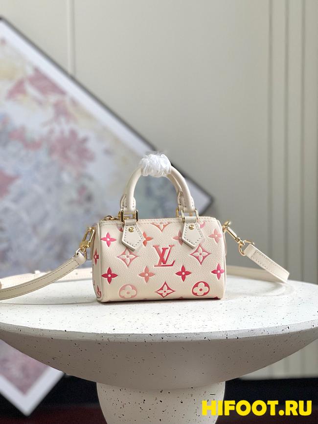 LV Nano speedy bag M83452 16*10*7.5CM - 1