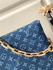 LV Denim Coussin PM M24564 26CM - 3