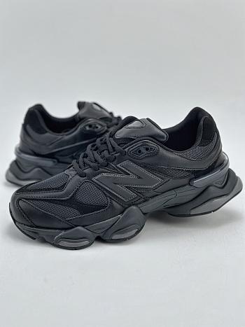 New Balance 9060 Triple Black Leather