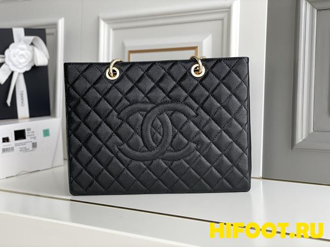 Chanel caviar grand shopping tote 34*24*12CM  - 1