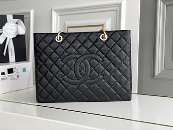 Chanel caviar grand shopping tote 34*24*12CM 