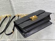 Dior Medium Dior Ange Bag  Black Macrocannage Calfskin 25CM  - 5