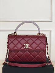 Chanel FLAP BAG WITH TOP HANDLE 92236 25CM - 1