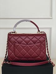 Chanel FLAP BAG WITH TOP HANDLE 92236 25CM - 4