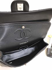 Chanel classic flap black sliver lambskin 25CM 2024082002 - 2