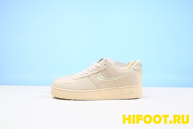 Stussy x Nike Air Force 1 Low Fossil Stone CZ9084-200 - 1