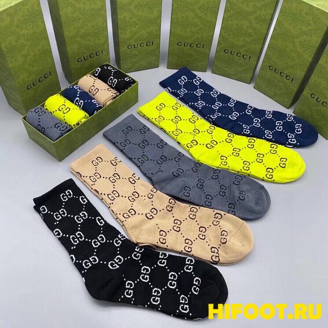 Gucci socks 5 pairs 2024102201 - 1