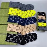 Gucci socks 5 pairs 2024102201 - 5