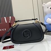 GUCCI BLONDIE MEDIUM TOP HANDLE BAG  BLACK 27x17x7cm - 1