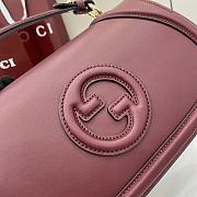 GUCCI BLONDIE MEDIUM TOP HANDLE BAG RED 32CM  - 5