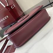 GUCCI BLONDIE MEDIUM TOP HANDLE BAG RED 32CM  - 3