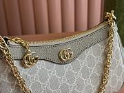 Gucci OPHIDIA SMALL SHOULDER BAG Beige and white GG  25*15.5*6CM  - 2