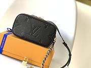 LV Louis Vuitton Vanity Bag PM Black Leather 19*13*11CM - 4