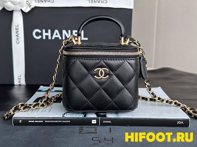 Chanel Lambskin Mini Top Handle Vanity Case 11*8.5*7CM - 1