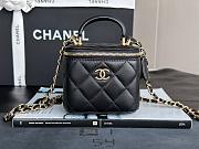 Chanel Lambskin Mini Top Handle Vanity Case 11*8.5*7CM - 1