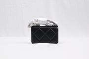 Chanel Lambskin Quilted Chanel 19 Wallet On Chain WOC Black  - 6