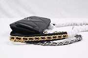 Chanel Lambskin Quilted Chanel 19 Wallet On Chain WOC Black  - 4