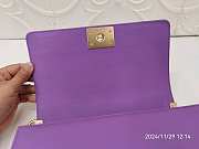 Chanel Boy Bag Purple 25cm  - 6