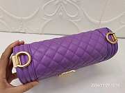 Chanel Boy Bag Purple 25cm  - 5