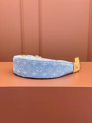 LV Louis Vuitton Loop Sky Blue Denim 23*13*6CM - 4