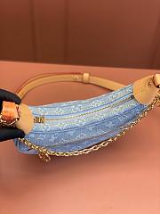 LV Louis Vuitton Loop Sky Blue Denim 23*13*6CM - 3