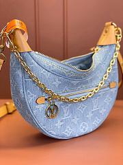LV Louis Vuitton Loop Sky Blue Denim 23*13*6CM - 2