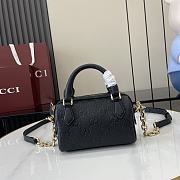 GUCCI GG EMBLEM SUPER MINI TOP HANDLE BAG 16.5x10x8cm - 5