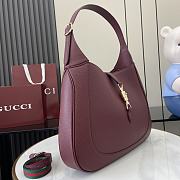 GUCCI JACKIE 1961 MEDIUM SHOULDER BAG RED 35x32x5.5cm - 4