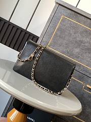 Chanel small Grained Shiny Calfskin & Gold-Tone Metal Flap Bag 22CM 2024120602 - 2