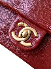 Chanel Mini Grained Shiny Calfskin & Gold-Tone Metal Flap Bag 17.5CM 2024120603 - 3