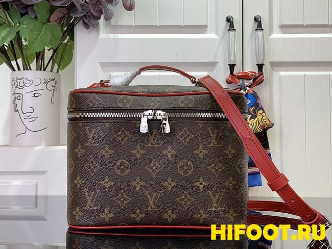 LV nice BB Monogram macassar vanity 18*14.5*24CM 2024121009 - 1