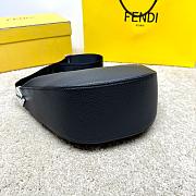 Fendi Roma Leather Fendi Melon Small Black leather bag 33*18*10CM - 3