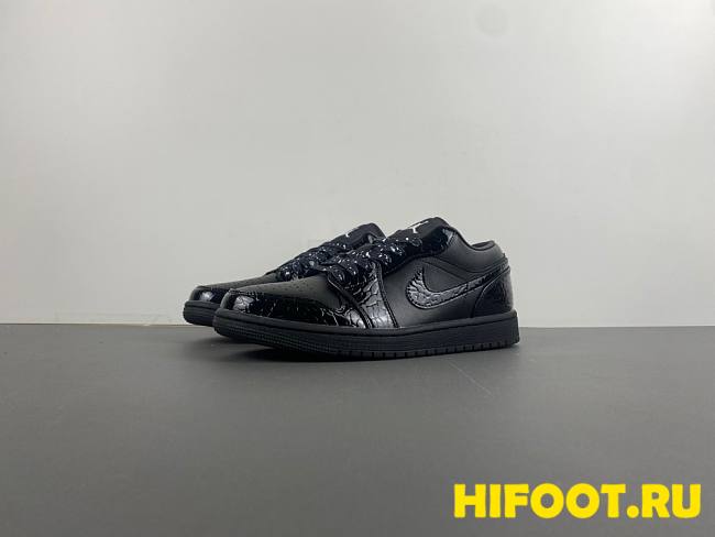 Jordan 1 Low SE Patent Elephant Black  HJ7743-010 - 1