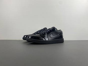 Jordan 1 Low SE Patent Elephant Black  HJ7743-010